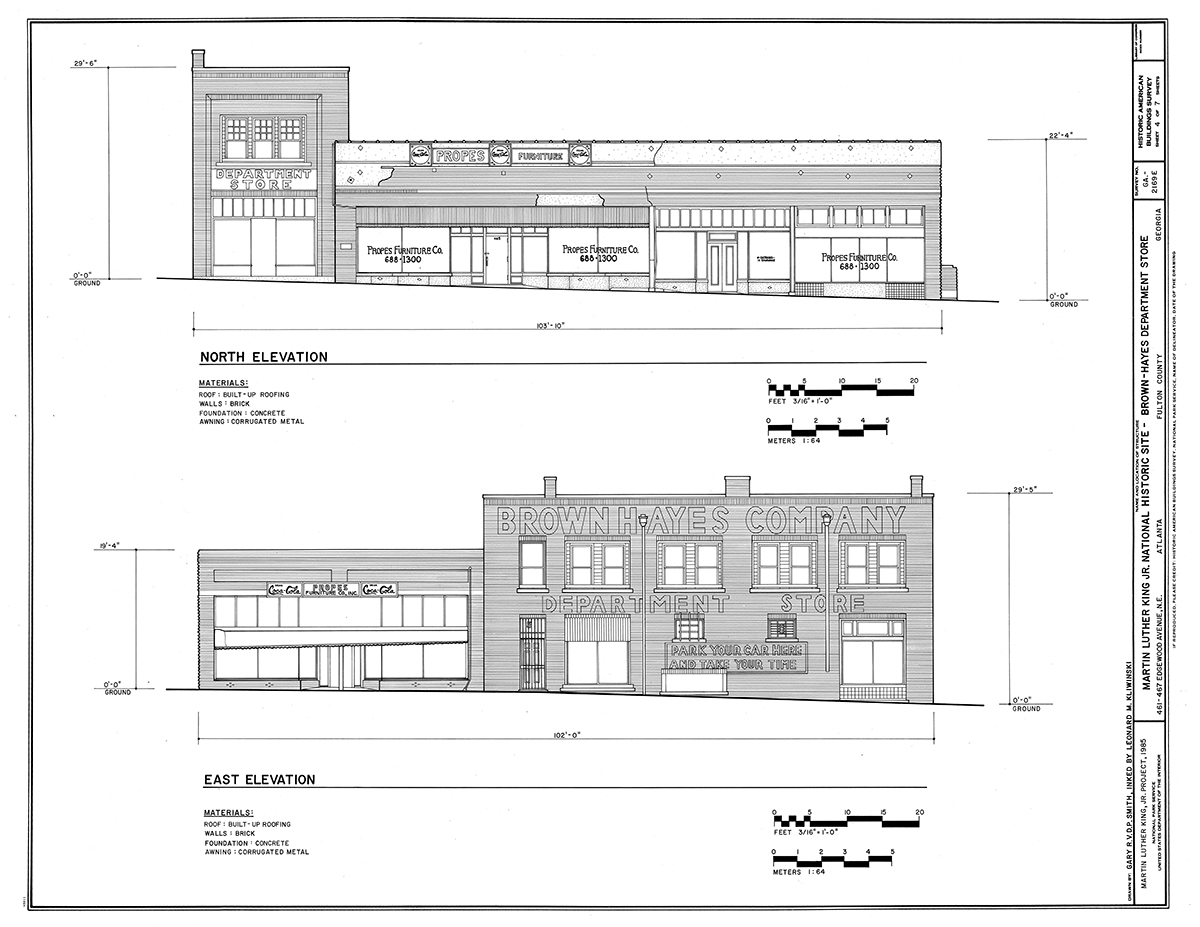 467 Edgewood Avenue - Brown Hayes Company Department Store elevation